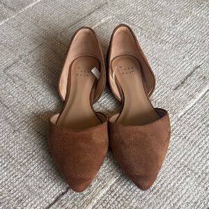 A New Day Women's Tan Pointed Flats